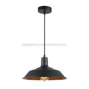 Matt Black Nordic Style Metal Pendant Lamp for Dining Room