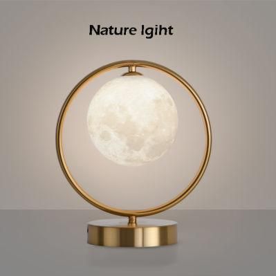 Leviation Moon Wireless Charger LED Smart Xiaomi RGB Nail Lucury Brass Adjustable Folding Reading Light Decorative Nordic USB Desk Lamp