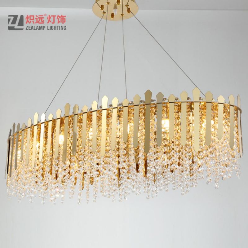 Popular Modern Clear Crystal Hanging Pendant Lamp Lighting