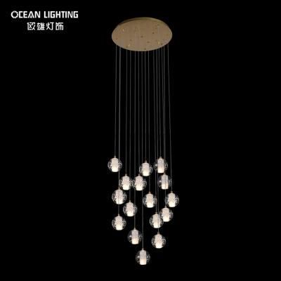 Modern LED Hanging Lighting Crystal Decoration Project Chandelier Om8201014-16heads