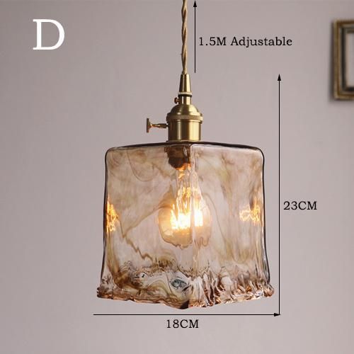 Modern Pendant Light LED Glass Nordic Kitchen Restaurant Bar Living Bedroom Bed Side Lamp (WH-GP-46)