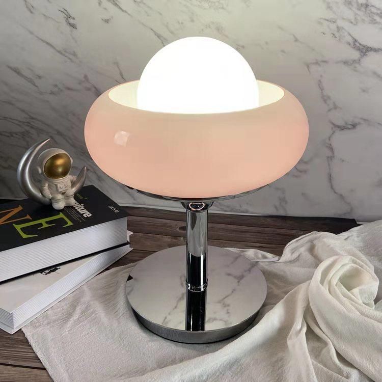 Decorative Nordic Table Lamp Dimmable Plug Desk Lamp Modern Glass Globe LED Table Light