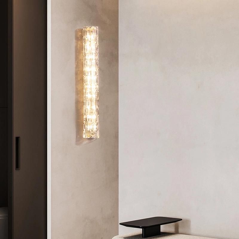 Copper Strip Wall Lamp Light Luxury Living Room and Bedroom Wall Light