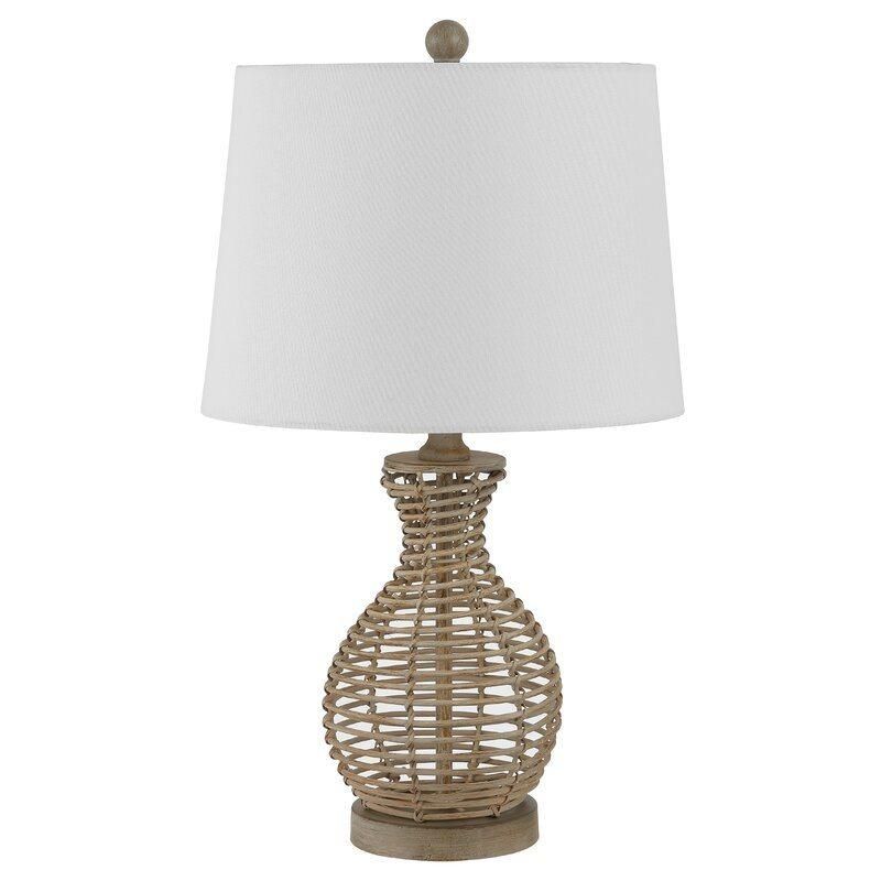 Home Decoration Lights Rattan Desk Table Lamp for Hotel Office Living Room