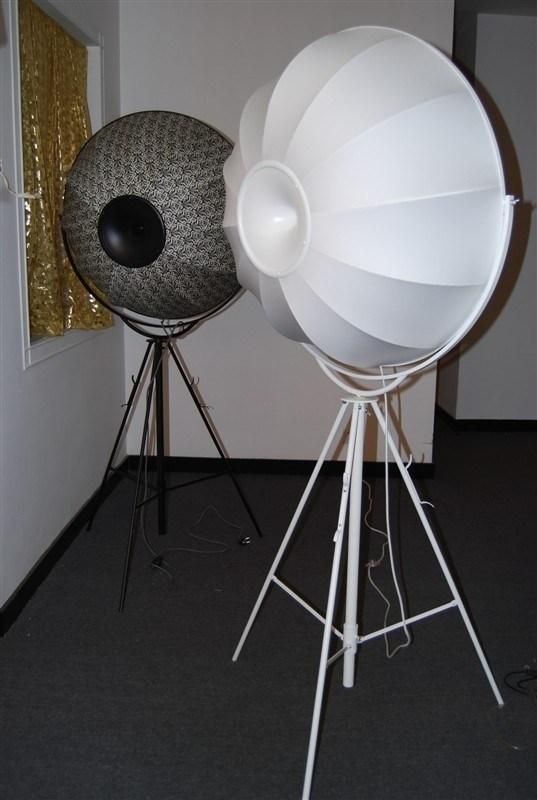 Modern Decorative Big Standing Lamp Fabric Floor Light
