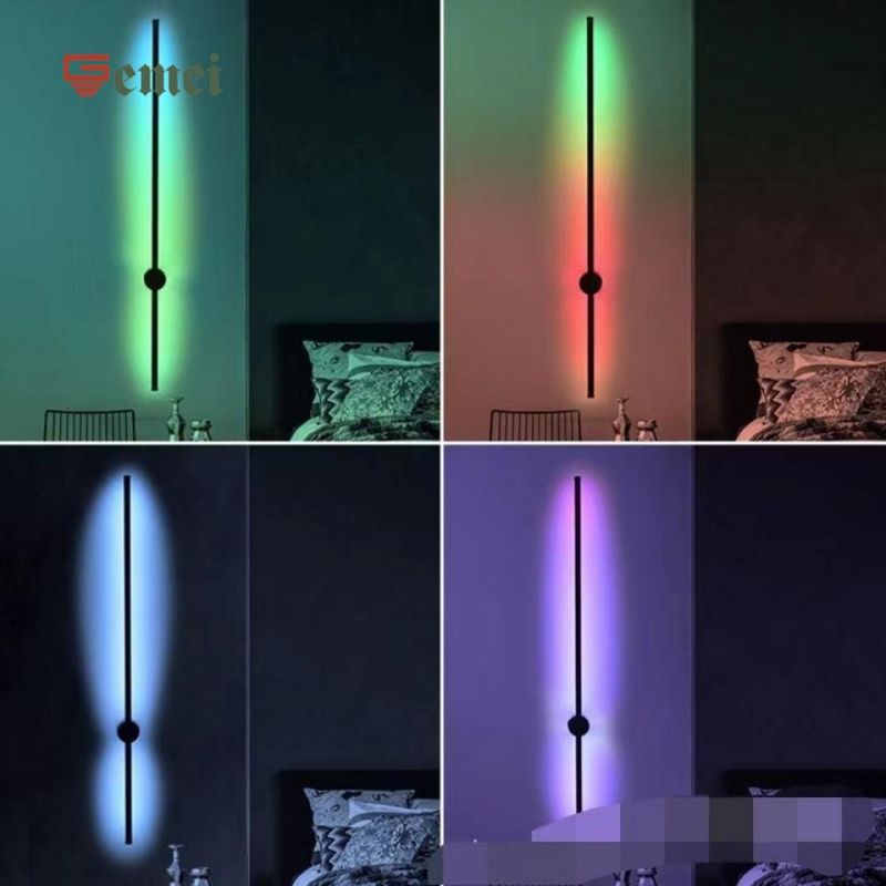 Slender RGB Wall Lamp Living Room Hotel Aisle Background Wall