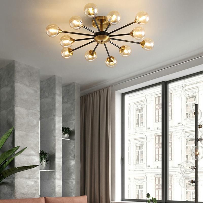 Postmodern Light Luxury Living Room Lamp Warm Bedroom Dining Room Study Ceiling Light