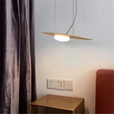 Postmodern Linear Pendant Light Design Gold Light Fixtures Glass Light for Restaurant Coffee Pendant Lamp (WH-AP-150)