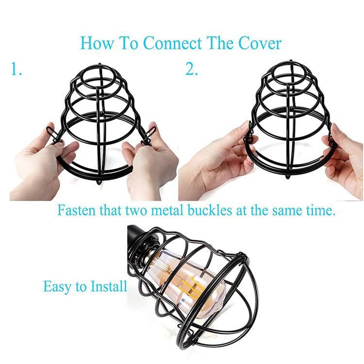 Industrial Vintage Hanging Cage Pendant Light with on/off Switch Antique Metal for Hallway Porch Bathroom Staircase Bedroom Kitchen Wbb15937