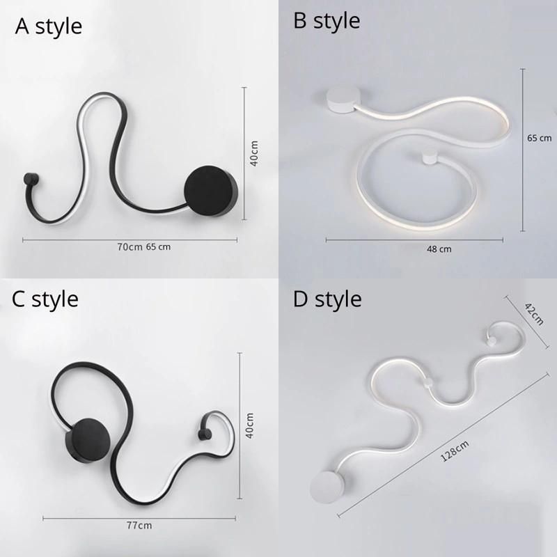 Retro Wall Lamps Bedroom Study Living Balcony Acrylic Lights Home Deco in White Black Iron Sconce LED Lights (WH-VR-11)