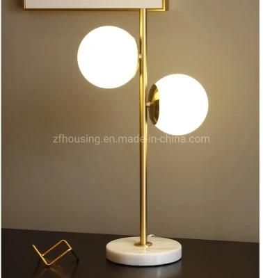 Hotel Projects Golden Metal Glass Ball LED Table Lamp and Floor Lamp Zf-Cl-030