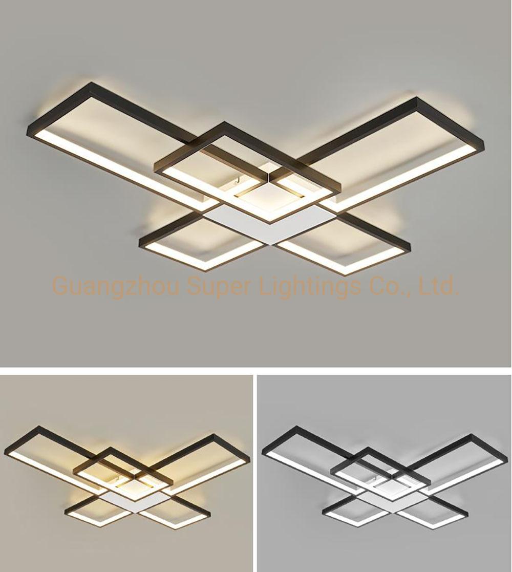 Square Light Recessed Chandelier LED Pendant Light for Living Room