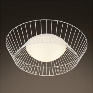 Modern Decorative Hotel Round Metal Glass LED Ceiling Light