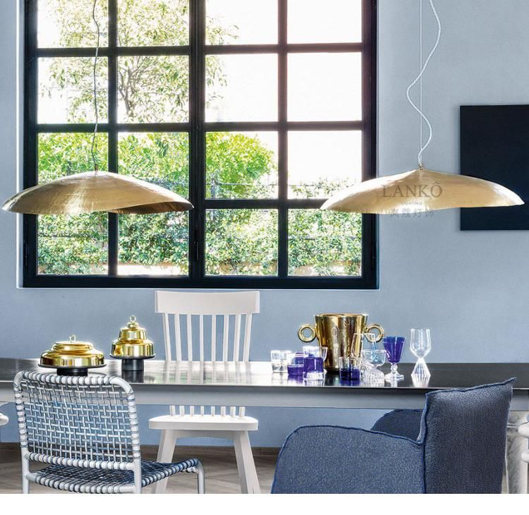 Simple American Retro Pendant Light Petals Lotus Leaf Pendant Light Post-Modern and Designer Suspension Light (WH-AP-203)
