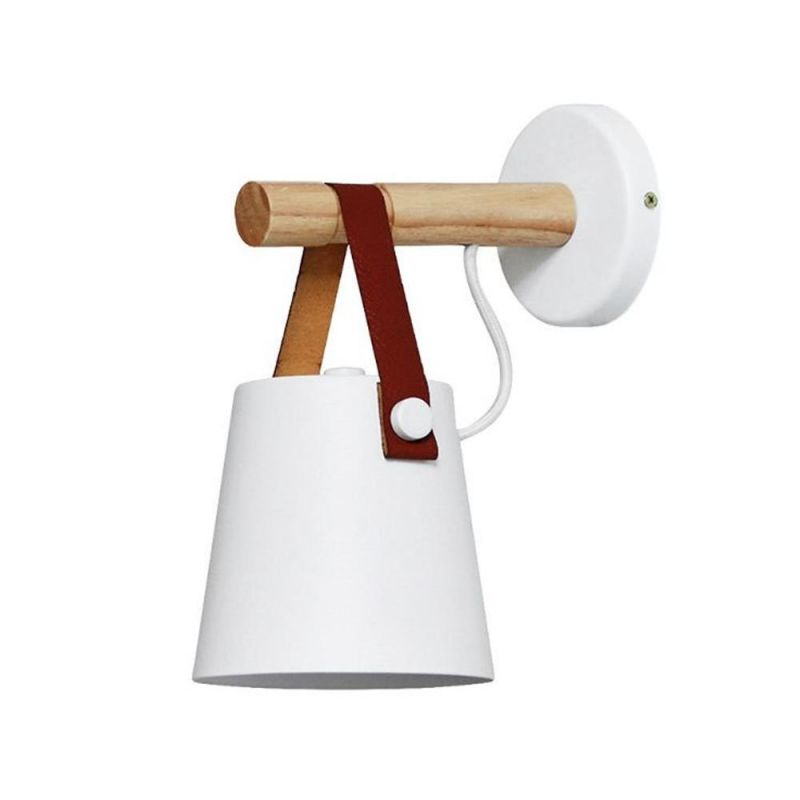 Wood Wall Lamps Modern Nordic Style E27 Wall Wood Lights (WH-OR-03)