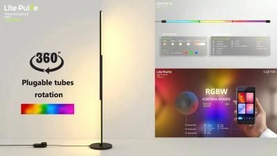 Ilightsin 12W DIY RGBW Luminous Tube 360 Degree Rotation Smart Computer Lighting LED Floor Lamp