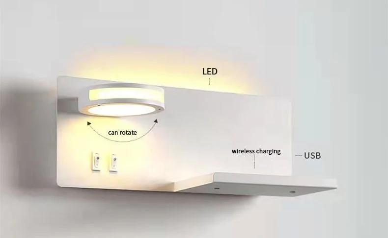 Simple LED Wall Light Multi-Function USB Charge for Livingroom, Studyroom, Dinningroom