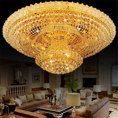 Contemporary Rose Gold Crystal Ceiling Lights for Home Project Lighting Fixtures (WH-CA-27)