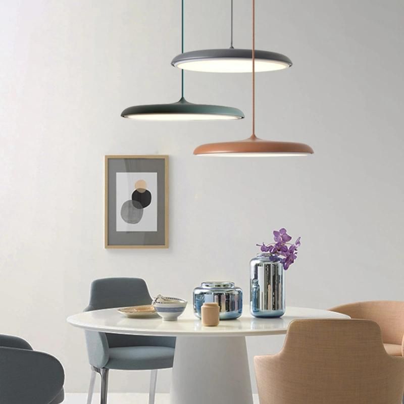 Nordic Chandelier Modern Minimalist Single Head Restaurant Lamp Minimalist UFO Danish Bar Table Lamp Creative Personality Dining Room Pendant UFO Lamp