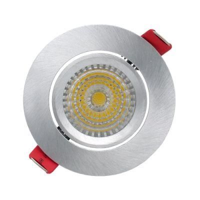 Round Tilt Downlight Fitting Fixture Ceiling Lamp LED Holder for MR16 GU10 (LT2208)