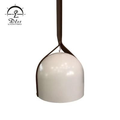 White Hat Aluminium Leather Hanging Pendant Lights