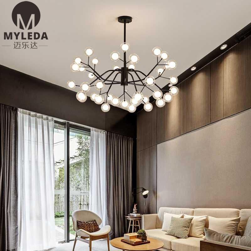 Modern Simple Bubble Ball Branch Pendant Lamp for Home Living Room Bedroom