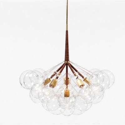 Clear Glass Cluster Chandelier
