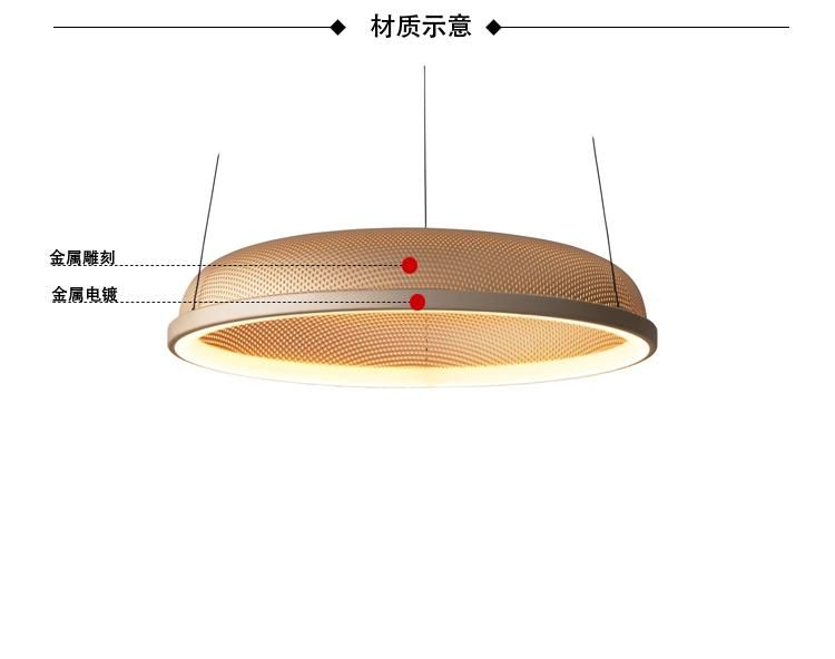 Nordic Iron Pendant Light Modern Metal Lampshade Suspension Restaurant Study Kitchen Loft Pendant Light (WH-AP-144)