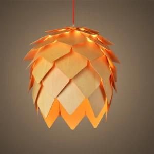 Modern Wooden Pine Cone Pendant Lamp / Chandelier