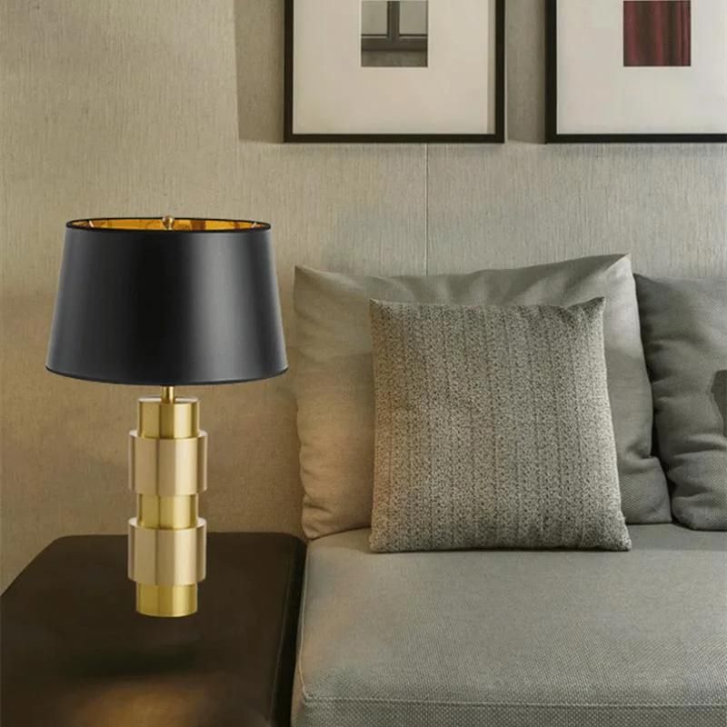 Fabric Shade Art Design Desk Table Lamp in Bedroom Bedside Home Decor Desk Light Modern Luminare Indoor Lighting