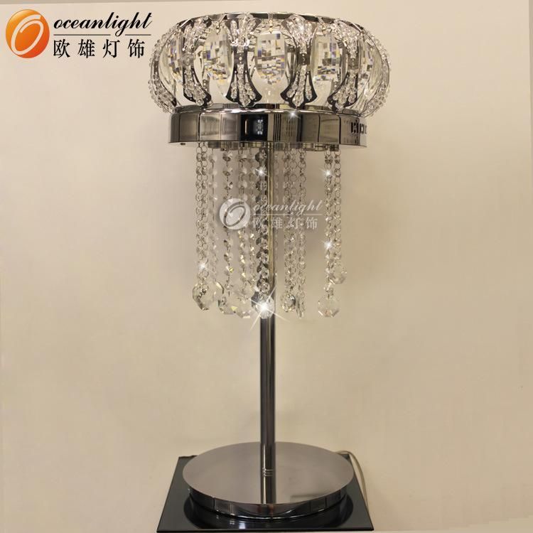 Crystal Lampshade Stainless Steel Frame Modern Table Lamp & Reading Light