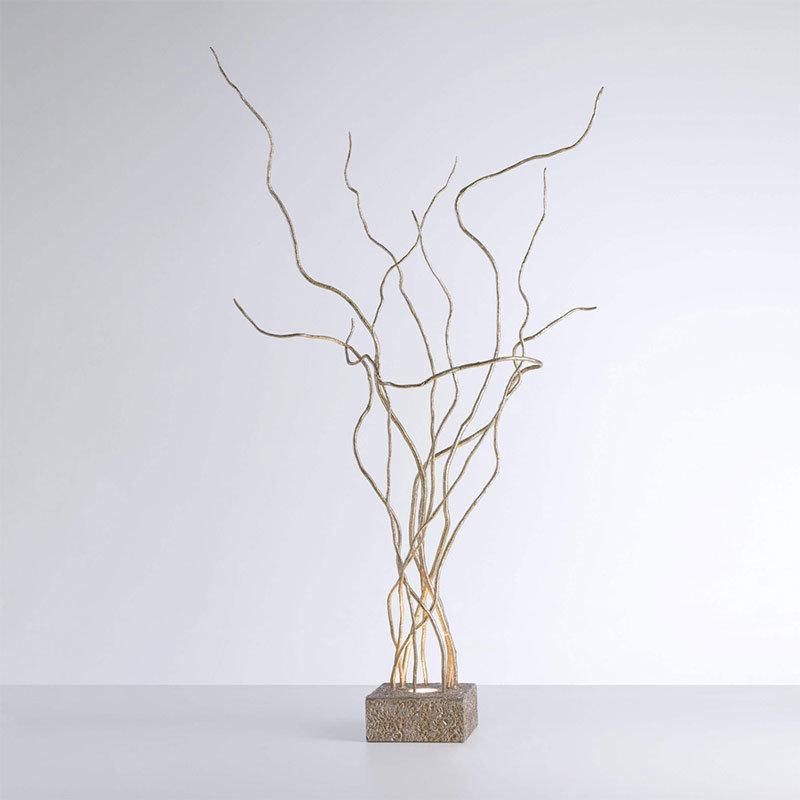 2022 New Design Luxury Modern Light Antique Brass Crystal Stand Lamps Corner Decorative LED Gold Floor Chandelier Lighting