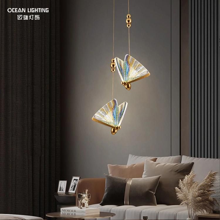 Ocean Lighting Colourful Crystal Chandelier Ceiling Pendant Lamp