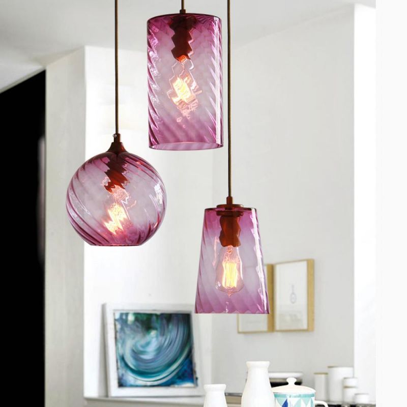 Modern Industrial Glass Pendant Light Restaurant Chandeliers Home Adjustable Lighting Vintage Chandelier Pendant Light