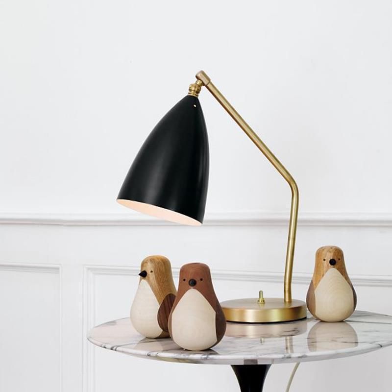 Nordic European Personality Black Lamps Individual Character Simple Classic Desk Lamp Reading Room Hotel Study Black Table Lamp