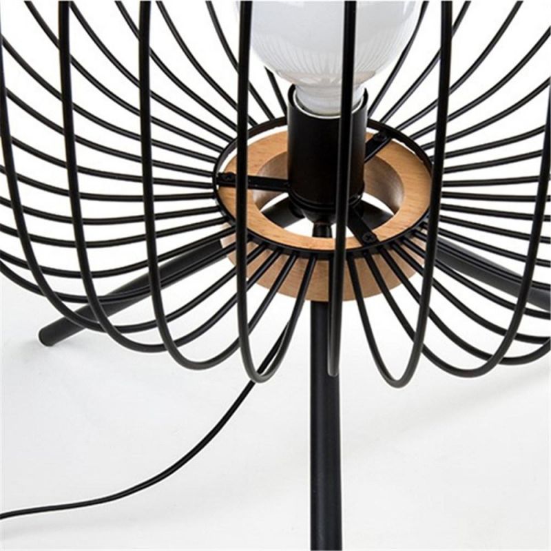 Home Decor Table Lamps Living Room Iron Line Birdcage Table Light Bedroom Bedside Desk Lamp Study Reading Lamp
