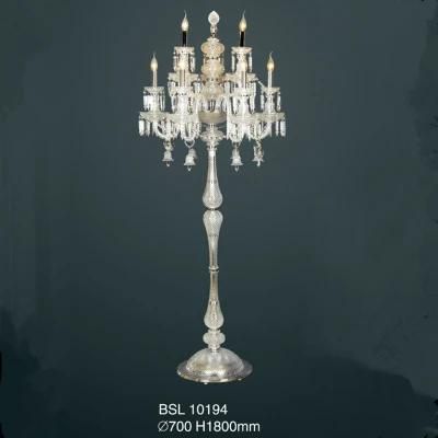 Custom Factory 6 Heads Glass Iron Home Hotel Decorative Top Sale Lamp Shades Nordic Antique LED Floor Lamp