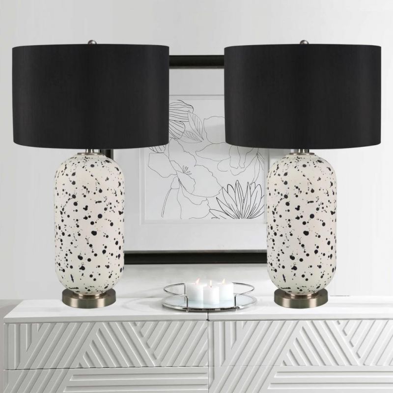 High Quality Fabric Ceramic Bed Side Desk Light Home Living Room Decoration Table Lamps