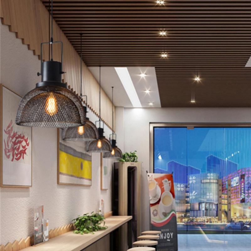 Loft Retro Black Hollow Pendant Lights Restaurant Shop Bar Table Shop Industrial Pendant Lights (WH-VP-108)