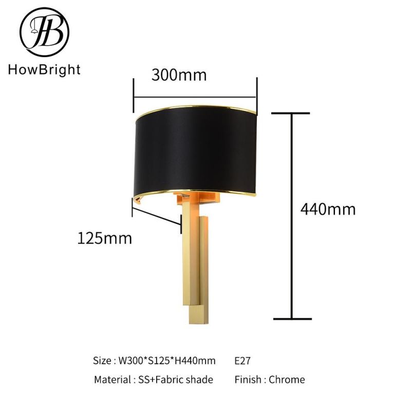 How Bright Modern Design Wall Light E27 Wall Lamp Hotel Living Room Indoor Lighting LED Wall Light