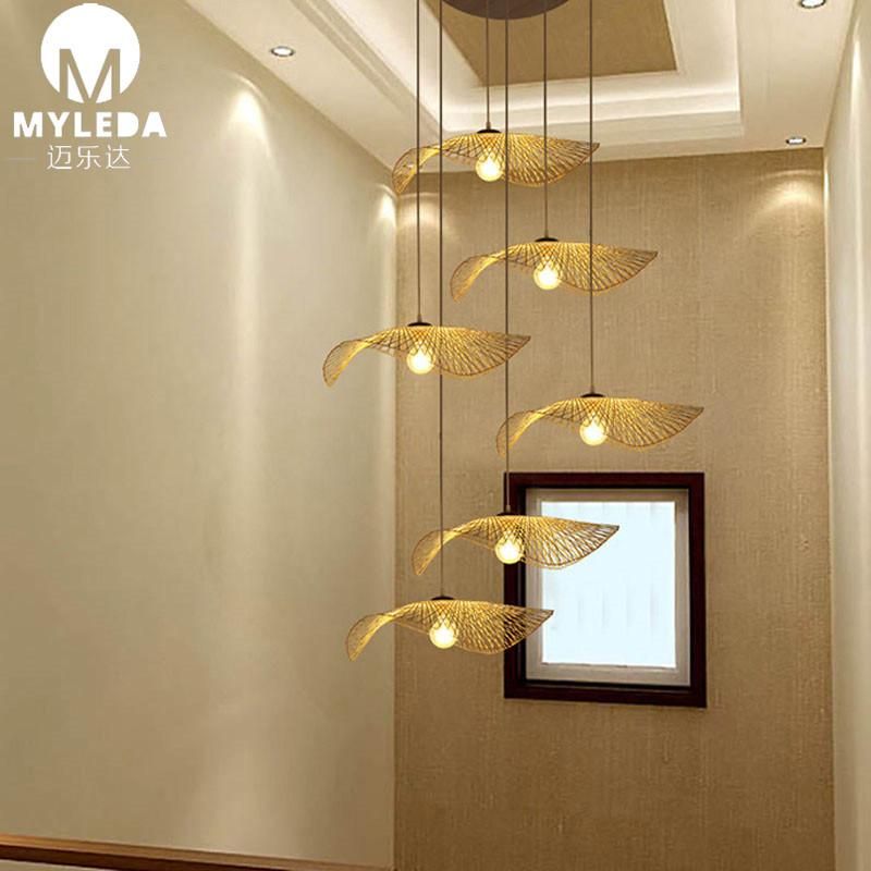 Cage Traditional Handmade Bamboo Lamp Bright Lantern Pendant Light