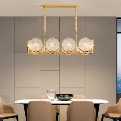 Modern Decoration Luxury Lighting Brass Glass Crystal Chandelier