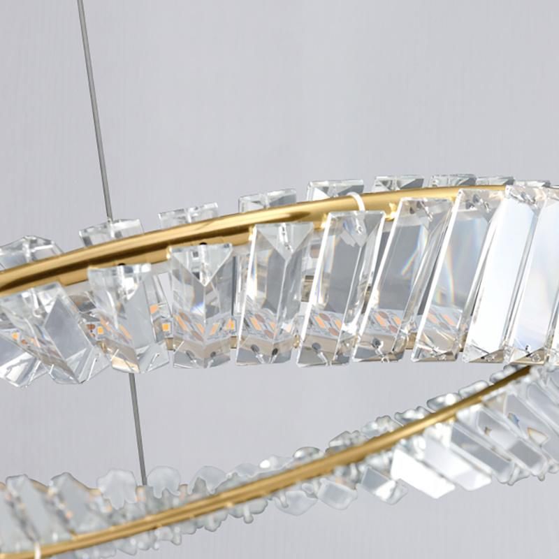 Transparent Lampshade Crystal Modern Style Pendant Lamp Chandelier Living Room Lamp