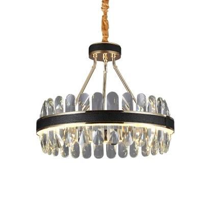 Morden Luxury Living Room Lighting Decoration Ceiling Hanging LED Crystal Chandelier Pendant Light