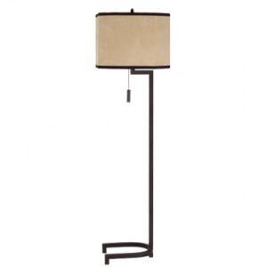Camel Faux Suede Shade Floor Lamp for Hotel Lamp