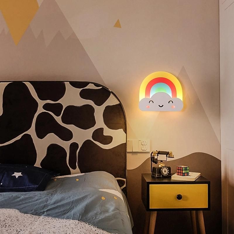 Rainbow Creative Wall Lamp Kids Room Lamp Bedside Lamp Reading Light