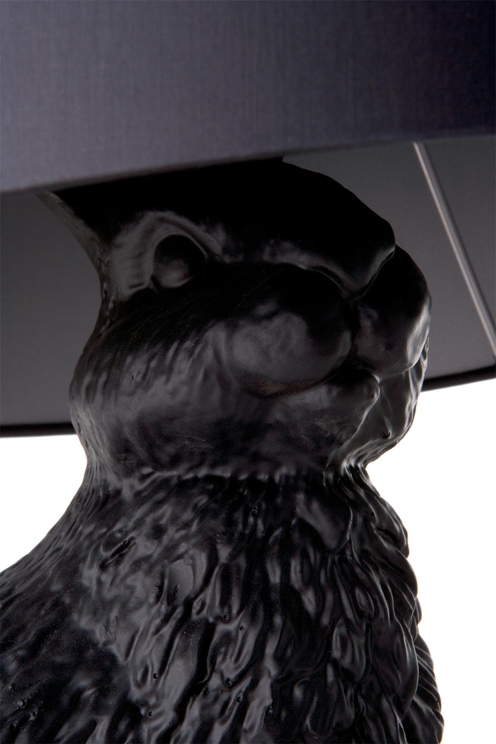 New Nordic Design LED Table Lamp Animal Night Lamp for Child Black Rabbit Desk Lamp