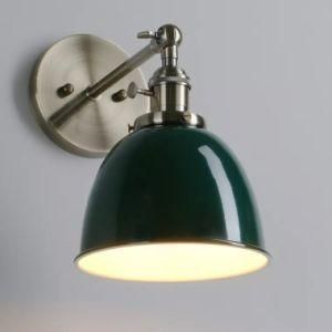 Green Lampshade Adjustable Lamp Wall Lighting