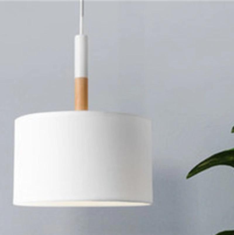 Nordic Style Creative Pendant Lamp Wooden Sunniva Contemporary Drum Shaped Pendant Lamp (WH-AP-352)