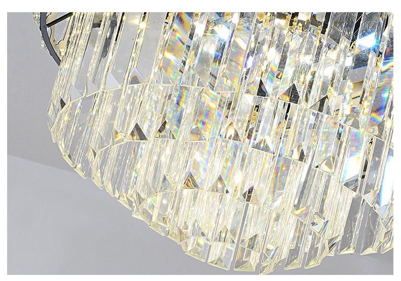 Wholesale Crystal Chandelier Fan Ceiling Light Invisible Lamp Remote
